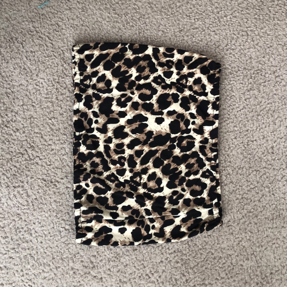Cheetah print tube top